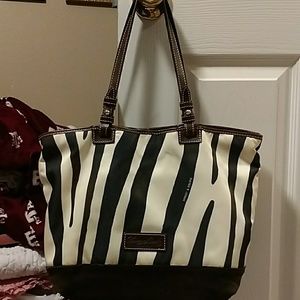 Dooney and Bourke Zebra stripe shoulder bag